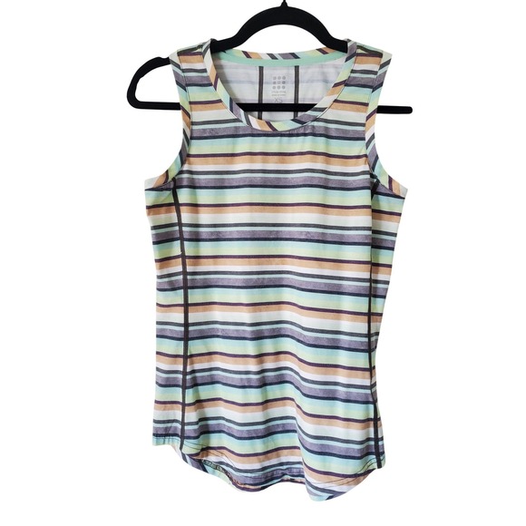 Title nine Tops - Title Nine Womens XS Striped Athletic Tank Top Multicolor Scoop Neck Activewear